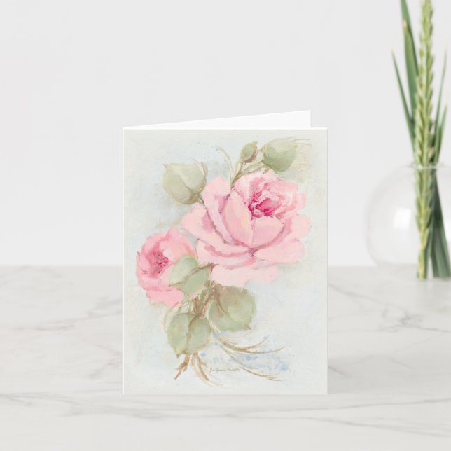 Vintage Roses Note Cards (Front)