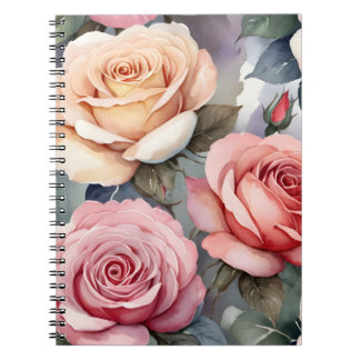 Vintage roses notebook