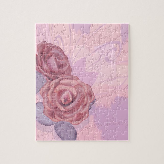 Vintage roses, puzzle (Vertical)