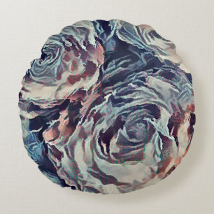Vintage roses round cushion