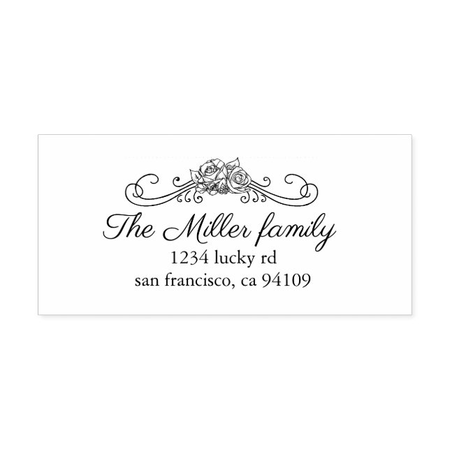 Vintage Roses |  Rubber Stamp (Design)