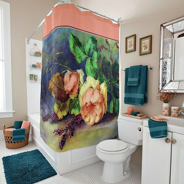 Vintage roses  shower curtain (Creator Uploaded)
