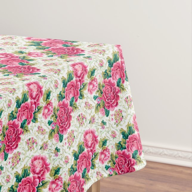 Vintage Roses Tablecloth (In Situ)