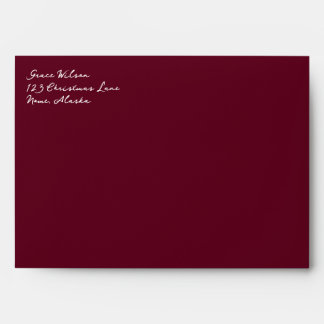 Vintage Roses Textile and Maroon Envelope