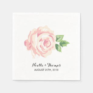 Vintage Roses Wedding Napkin