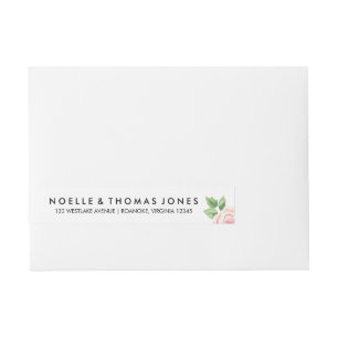 Vintage Roses Wedding Wraparound Address Label