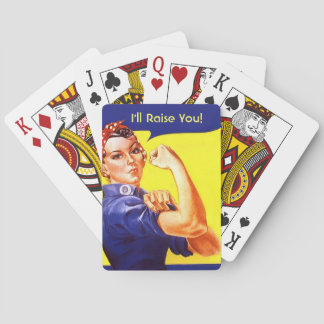 Vintage Rosie the Riveter Playing Cards Any Text!