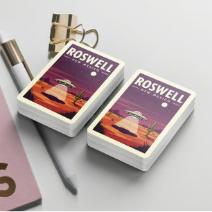Vintage Roswell New Mexico Playing Cards