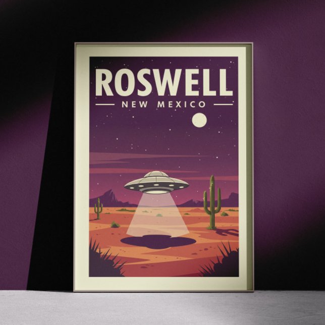 Vintage Roswell New Mexico Poster (Creator Uploaded)
