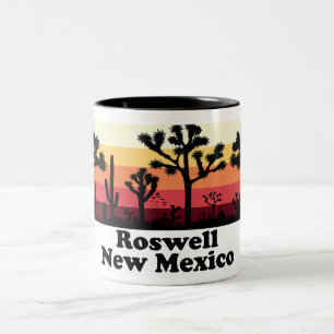 Vintage Roswell New Mexico Two-Tone Coffee Mug