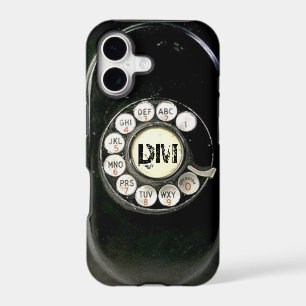 Vintage rotary dial bakelite phone, add initials