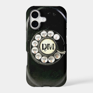 Vintage rotary dial bakelite phone, add initials