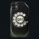 Vintage rotary dial bakelite phone, add initials Case-Mate iPhone case<br><div class="desc">For nostalgic retro lovers,  and you can add your initals too!
Note: this is a photo image,  no real rotary dial present.</div>