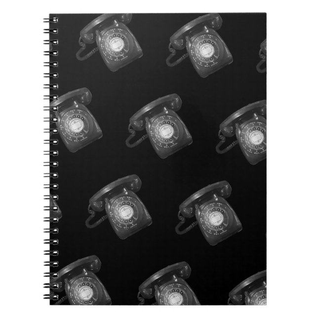 Vintage Rotary Phone 80s Notebook (Front)