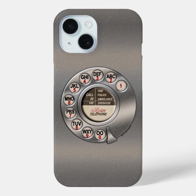 Vintage Rotary Phone Case-Mate iPhone Case (Back)