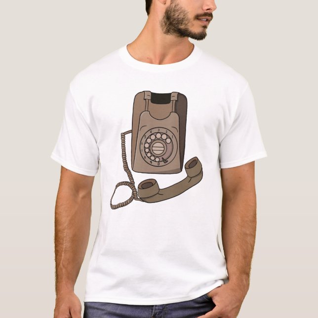 Vintage Rotary Phone T-Shirt (Front)