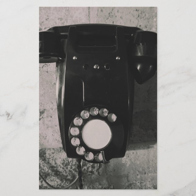 Vintage Rotary Telephone photographic print. (Front)