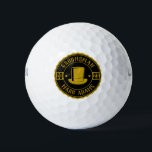 Vintage Round Badge Tall Hat Elegant Groomsmen Golf Balls<br><div class="desc">Celebrate your special day with this exquisite Vintage-inspired Groomsmen Gifts, the perfect blend of classic elegance and contemporary flair. These meticulously designed merchandises are a customised and personalised gift that adds a touch of sophistication to weddings, bachelor parties, engagement parties, and beyond. Each product can be personalised with your groomsmen's...</div>