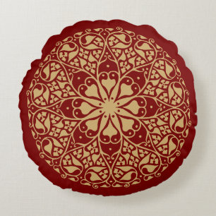 Vintage Round Bohemian Style Ornament Cushion