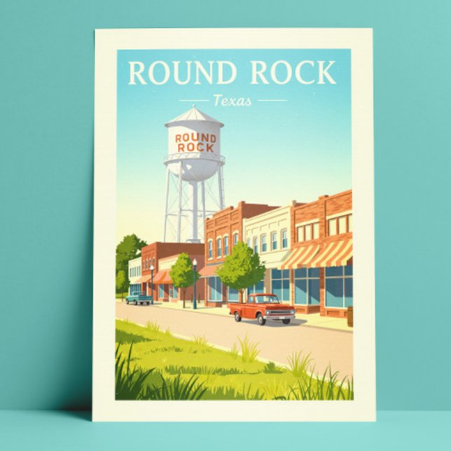 Vintage Round Rock Texas Postcard (Creator Uploaded)