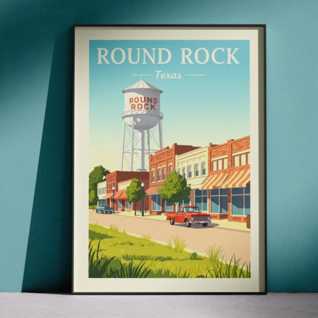 Vintage Round Rock Texas Poster (Creator Uploaded)