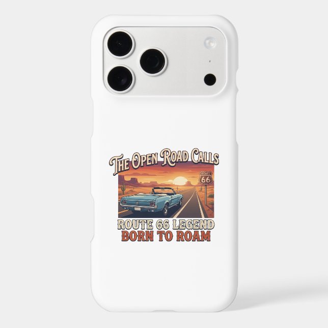 Vintage Route 66 iPhone Case (Back)