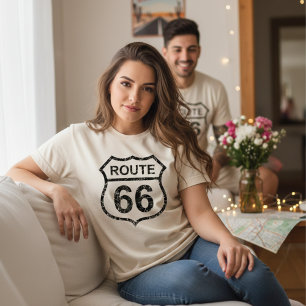 Vintage Route 66, Travel USA History Highway T-Shirt