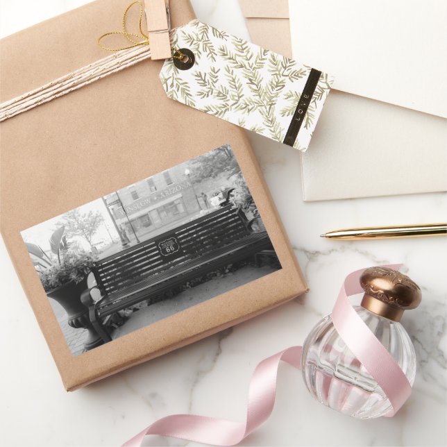 Vintage Route 66 Winslow Arizona Rectangular Sticker (Gifting)