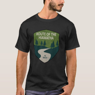Vintage Route Of The Hiawatha Trail Mountain Hikin T-Shirt