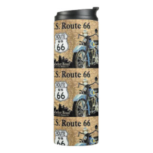 "Vintage ROUTE Sixty Six" Thermal Tumbler