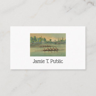 Vintage Rowers Crew Race Boat Race Business Card