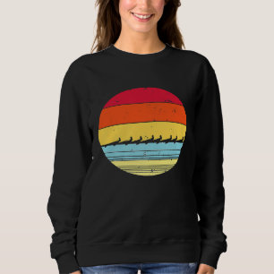 Vintage Rowing Funny Rower Crew Boat Team Gift For Sweatshirt