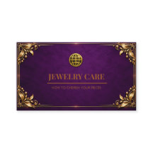 Vintage Royal Amethyst Purple Gold Jewellery Care