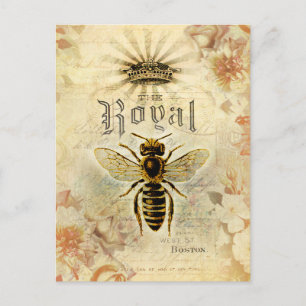 Vintage Royal Bee Postcard
