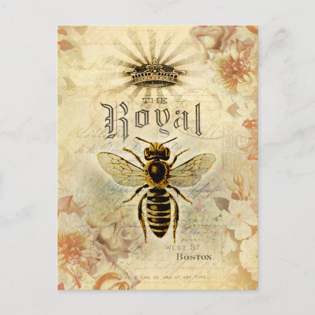 Vintage Royal Bee Postcard (Front)