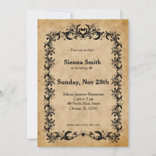 Vintage Royal birthday Invitation
