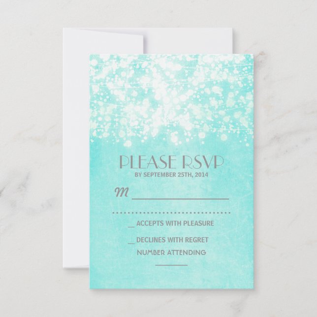 vintage RSVP - string lights - blue (Front)