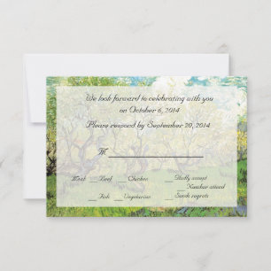 Vintage RSVP wedding invitations