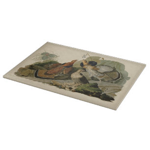 Vintage Ruffed Grouse Audubon Cutting Board