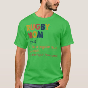 Vintage Rugby mom Definition Rugby Mom for Women  T-Shirt