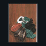 Vintage Rugby Postcard<br><div class="desc">Vintage Rugby,  rugby still life,  rugby,  sport,  sports,  europe,  england,  usa,  france,  french,  english,  european,  painting,  paint,  museum,  artist,  fun,  birthday,  anniversary,  valentine,  valentines,  christmas</div>