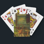 Vintage Rumely Oil Pull Tractor Fun Playing Cards<br><div class="desc">Vintage Green & Gold Tractor.. deck of playing cards.. great for a gift or for yourself.  Enjoy Life & Thanks For Stopping By!</div>