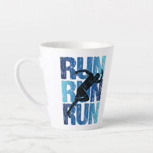 Vintage Runner - Run Run Run Latte Mug