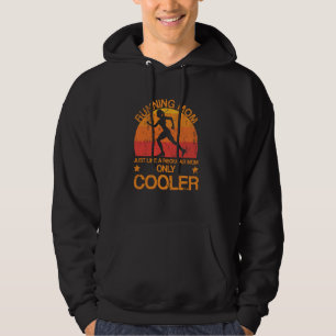Vintage Running Mum Runner Retro Funny Sport Mothe Hoodie