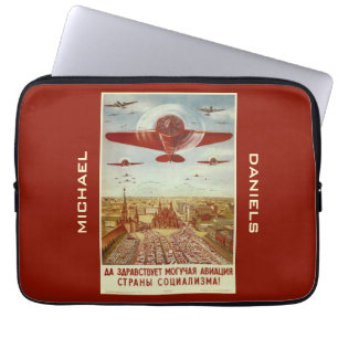 Vintage Russian Aviation custom laptop sleeves