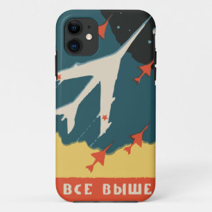 Vintage russian matchbox ads (CCCP Jet Fighters) iPhone 11 Case