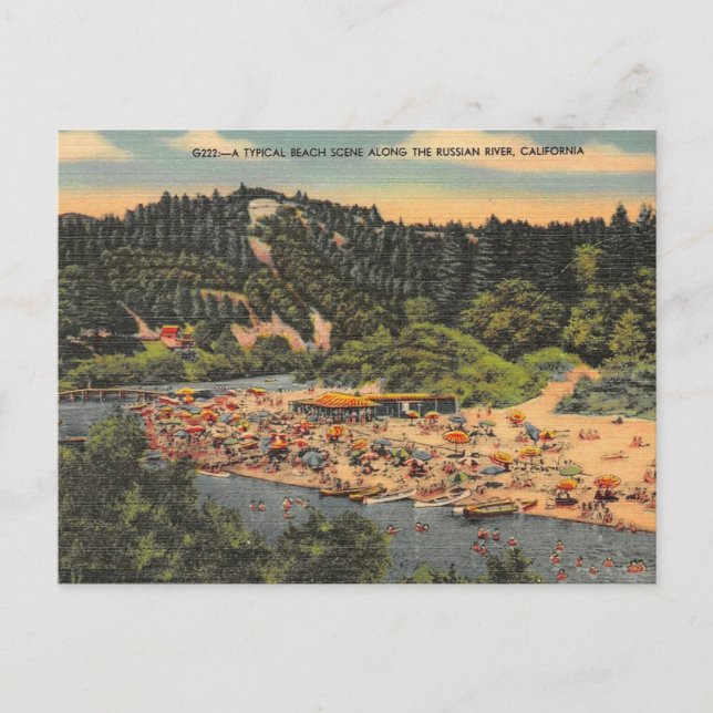 Vintage Russian River Postcard (Front)