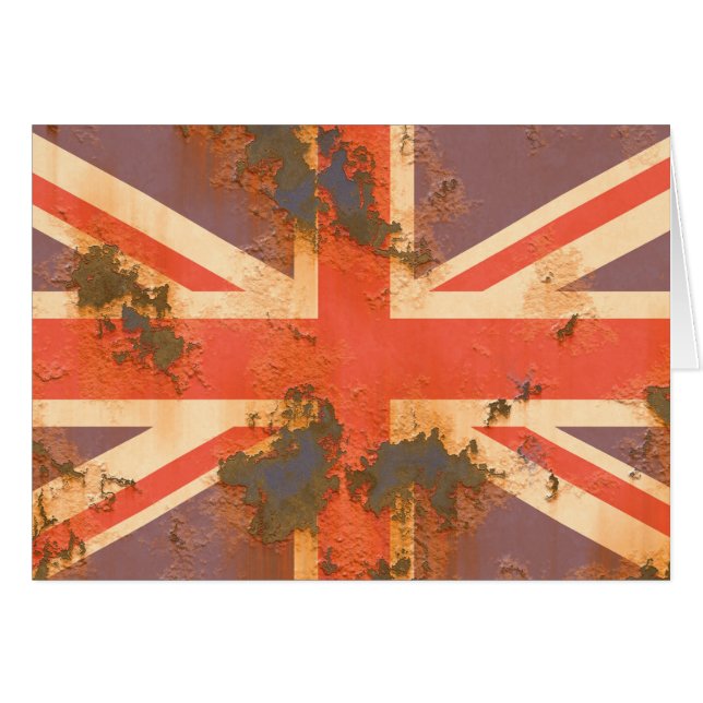 Vintage Rusted United Kingdom Flag (Front Horizontal)