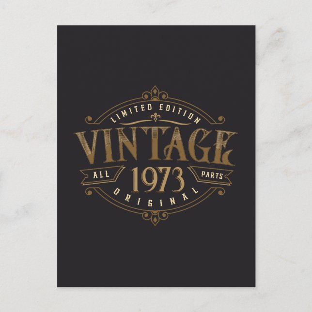 Vintage Rustic 1973  Postcard (Front)