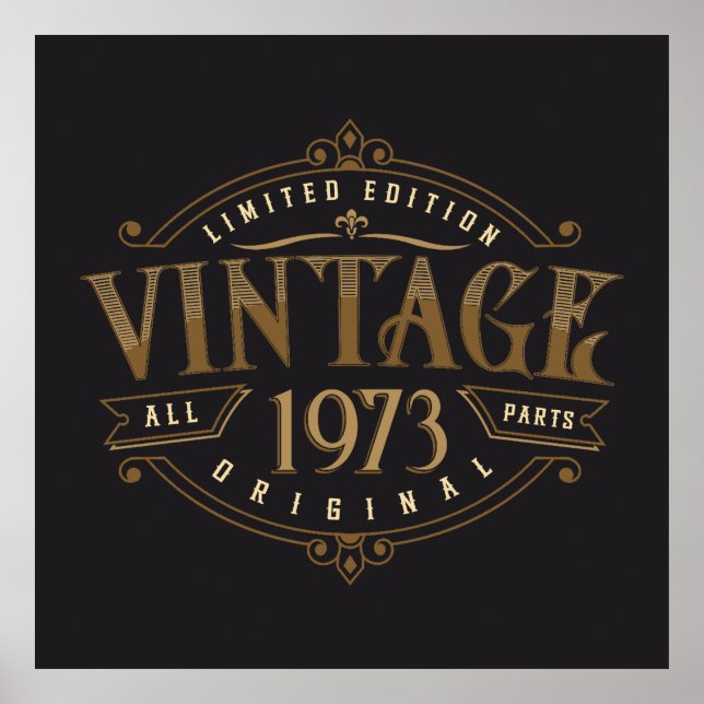 Vintage Rustic 1973  Poster (Front)